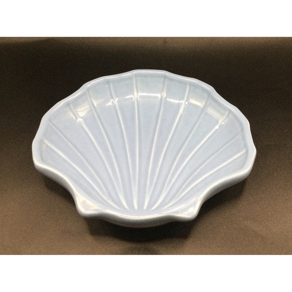 Vtg Pfaltzgraff Periwinkle Blue Clam Shell Dish/Trinket Dish - Made In USA